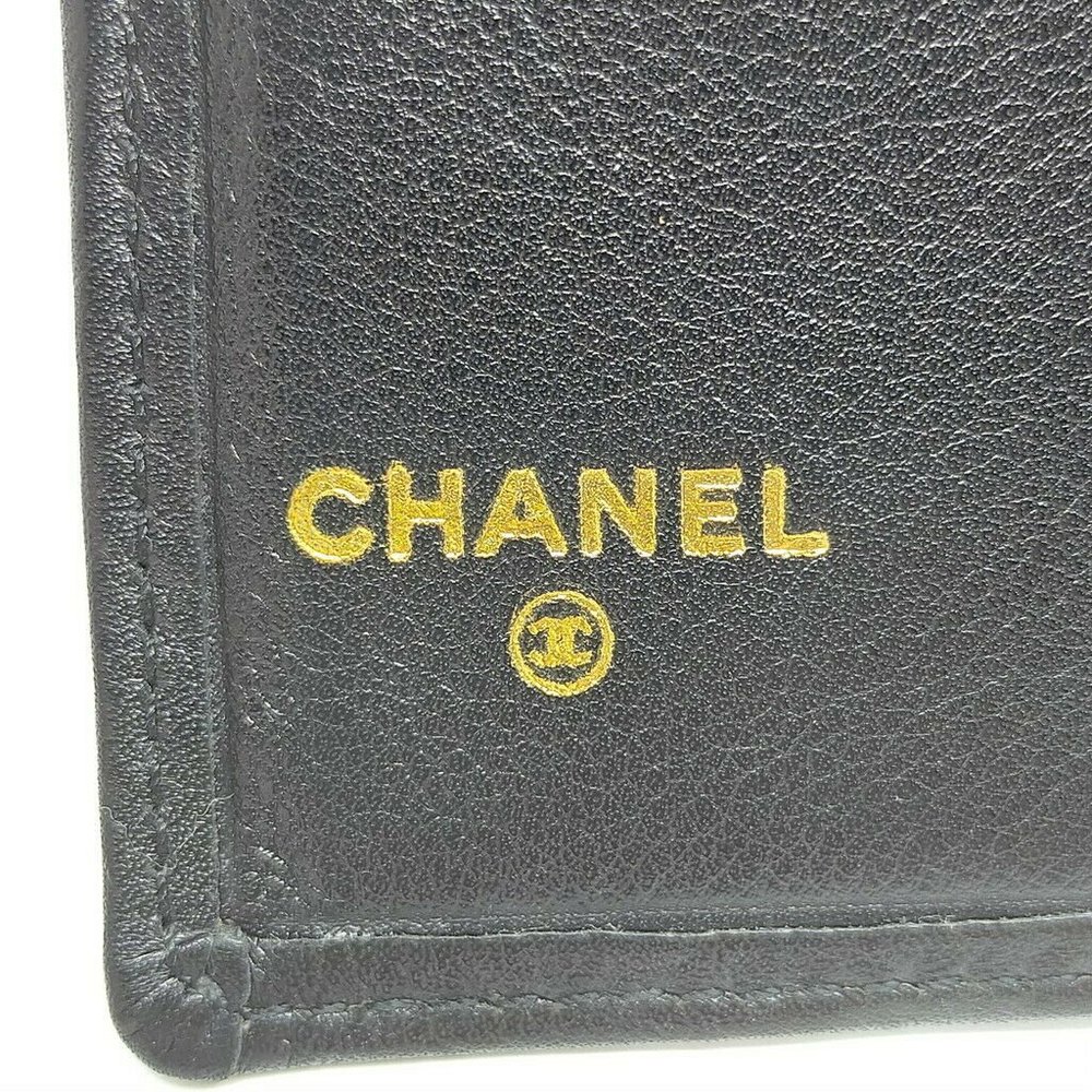 Authentic Chanel Bicolore Coco Mark Leather Wallet - Picture 8 of 10
